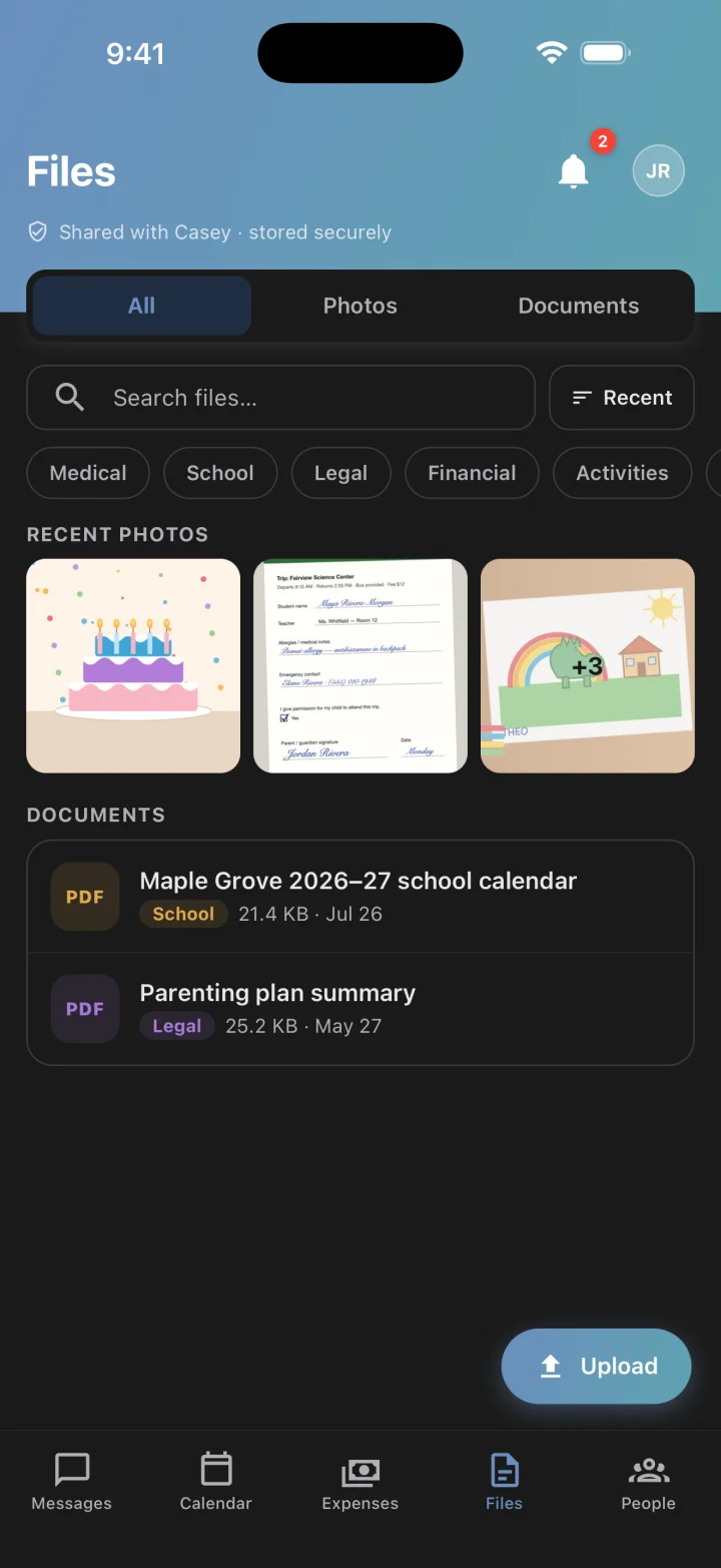 Shared files and records